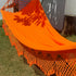 XL Orange Cotton Double Hammock; 4.2m x 1.6m