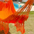 XL Orange Cotton Double Hammock; 4.2m x 1.6m