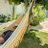 Yellow Stripe Cotton Single Hammock