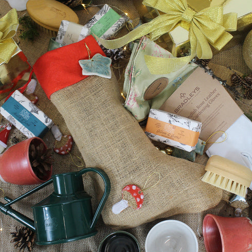 Hessian Christmas Stocking