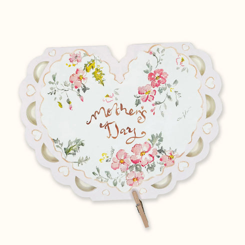 Mothers Day Heart-Shaped Card