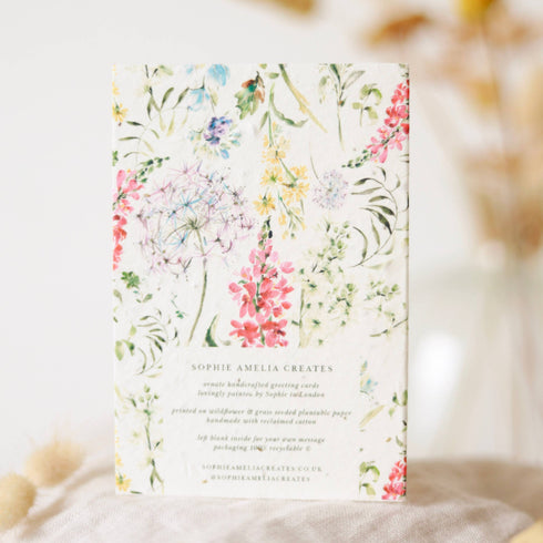 Wildflower Floral Plantable Seeded Card