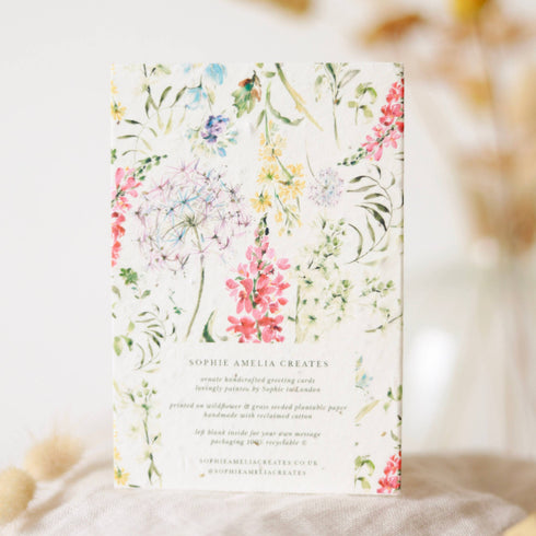 Wildflower Floral Plantable Seeded Card