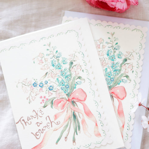 'Thanks a Bunch' Scalloped Card