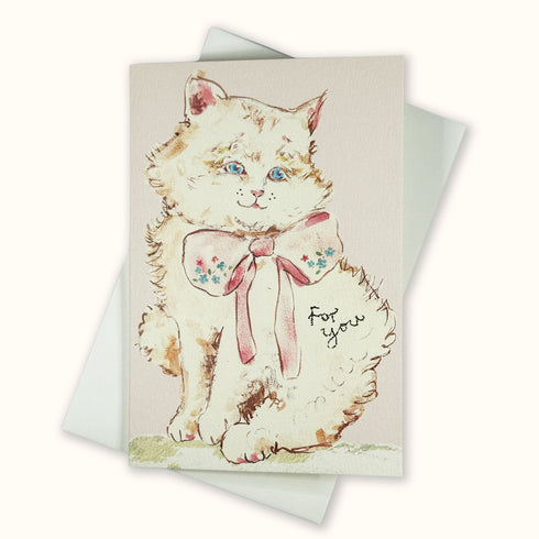 Purrfect Kitty 'For You' Greetings Card