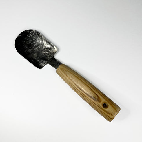 Small Hand Forged Steel Trowel with Ash Handle