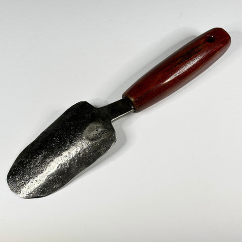 Small Hand Forged Steel Trowel with Elm Handle