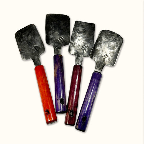 Small Hand Forged Trowels with Hazel Handle