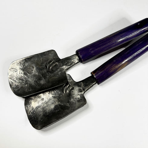Small Hand Forged Trowels with Hazel Handle