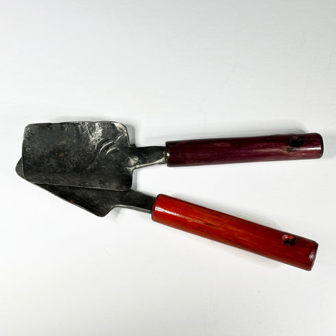 Small Hand Forged Trowels with Hazel Handle