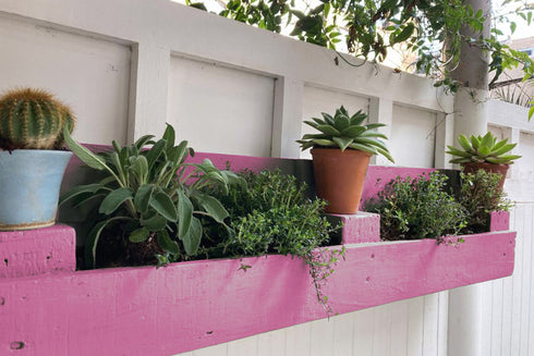 Recycled Pallet Herb Planter