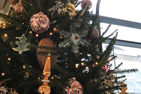 Jolly Holly Handmade Ceramic Christmas Decoration