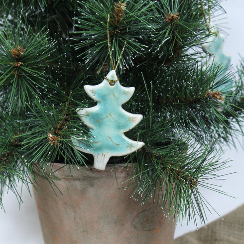 Christmas Tree Ceramic Hanging Christmas Decoration