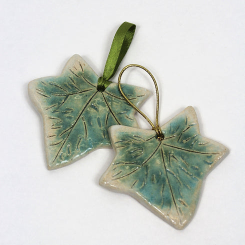 Green Ivy Handmade Ceramic Keepsake Decoration
