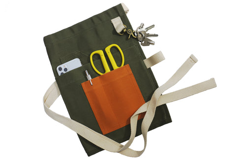 Moss Green Cotton Makers Apron