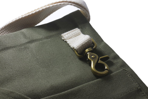 Moss Green Cotton Makers Apron