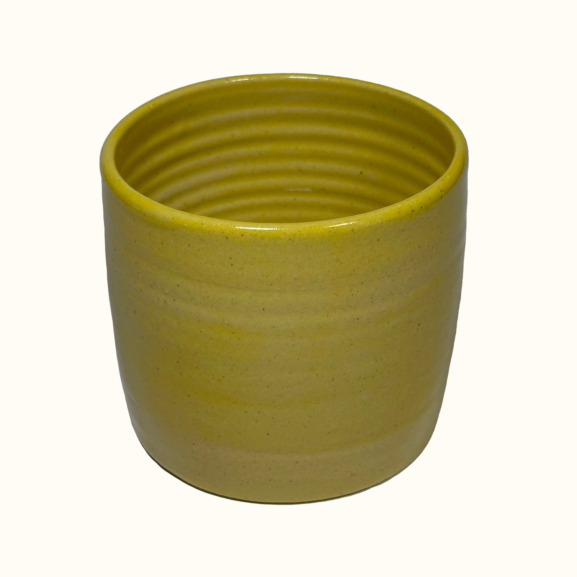 large mustard plant pot Handmade Large Ceramic Bright Yellow Plant Pot – Storm Flowers Garden