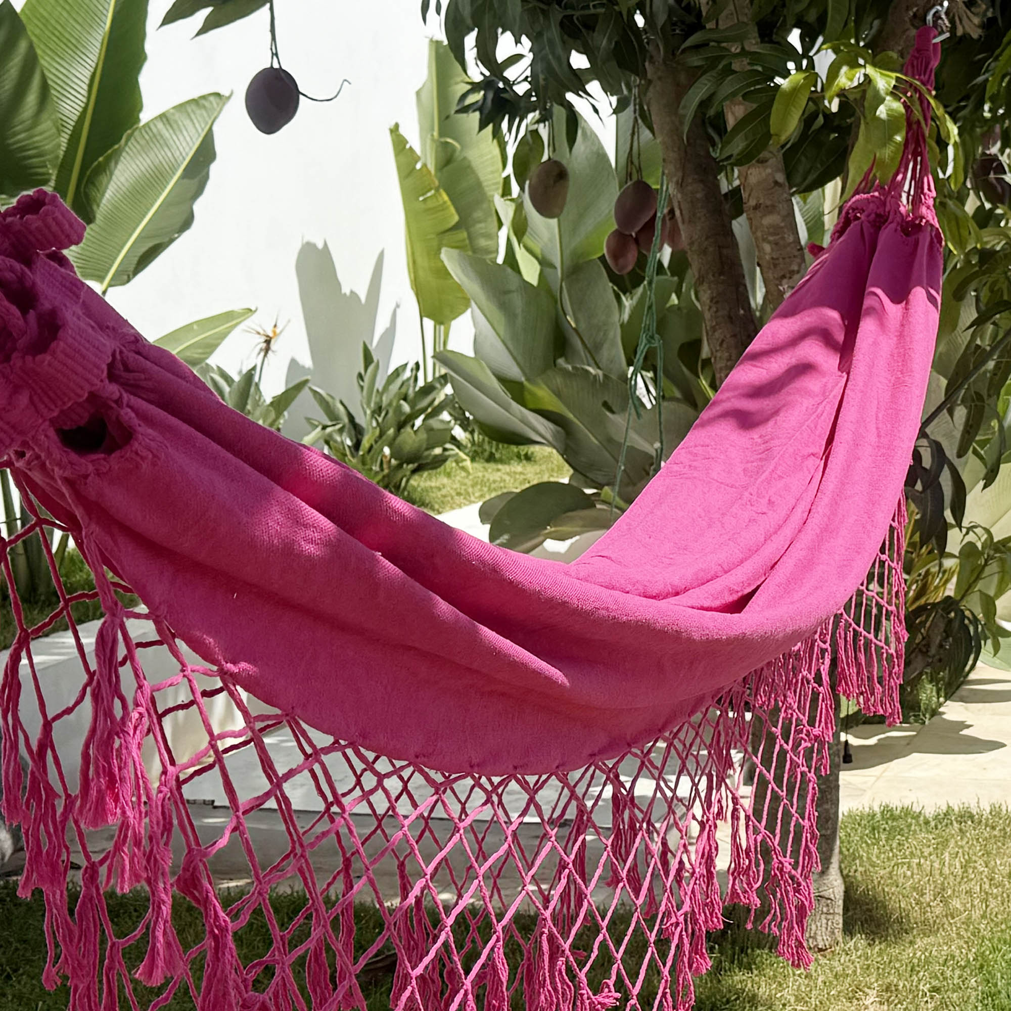 hängematte pink Hot Pink Cotton Single Hammock